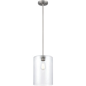Moven 1 Light 9 inch Satin Nickel Mini-Pendant Ceiling Light